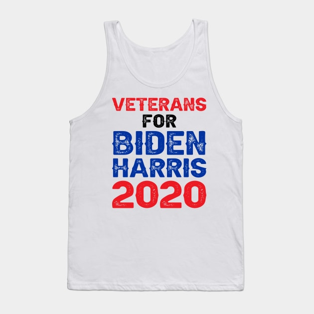 Veterans For Biden Harris 2020 Tank Top by DragonTees